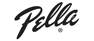 Pella brand logo in black script font.